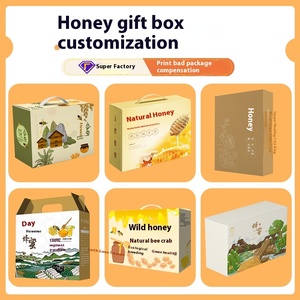 Personnalisable haut de gamme 1kg miel boîte-cadeau hexagonal vide carton ondulé emballage cartable fabriqué en matériaux recyclés gratuit pour - Product Image 3