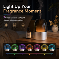 Diffuseur d'arômes intelligent avec contrôle par application WiFi, diffuseur d'huiles essentielles en alliage d'aluminium, lumière LED 7 couleurs pour la maison, le bureau, la chambre