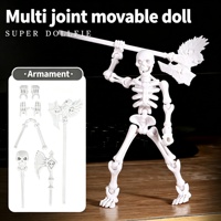 Figura de acción articulada con múltiples puntos de movimiento, esqueleto humano flexible DIY, muñeco de juguete para colección, regalo, decoración del hogar