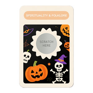 Halloween Scratch Off Cards Spooky Ghost Halloween Scratch Off Game Cards Actividad divertida para Halloween Party Game Favor Supplies - Product Image 6