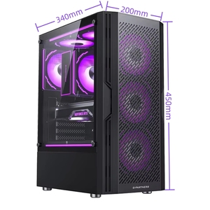 Nhà máy mới USB3.0 Tempered Glass Mid Tower PC trường hợp với HD <span class=keywords><strong>ATX</strong></span> thiết kế cho máy tính chơi game & Mid Towers - Product Image 3