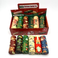 Nouveau jouet à presser en mousse PU souple en forme de bâton de beurre cylindrique à rebond lent pour le commerce transfrontalier, emballé individuellement dans une boîte cadeau de Noël