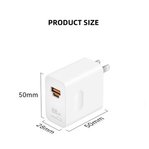 Adaptador de <span class=keywords><strong>cargador</strong></span> de viaje 2 en 1 para <span class=keywords><strong>Honor</strong></span> Magic6 Lite 7 Lite 6 5 Pro X6b 88W <span class=keywords><strong>Honor</strong></span> <span class=keywords><strong>90</strong></span> Lite Supercharge <span class=keywords><strong>Cargador</strong></span> rápido con cable - Product Image 5