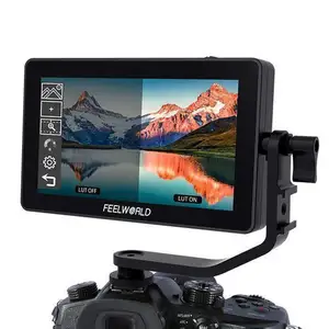 Сенсорный экран Feelworld F6 PLUS 5,5 дюйма из алюминиевого сплава с одиночным ЖК-дисплеем 4K Micro для камеры Sony Nikon