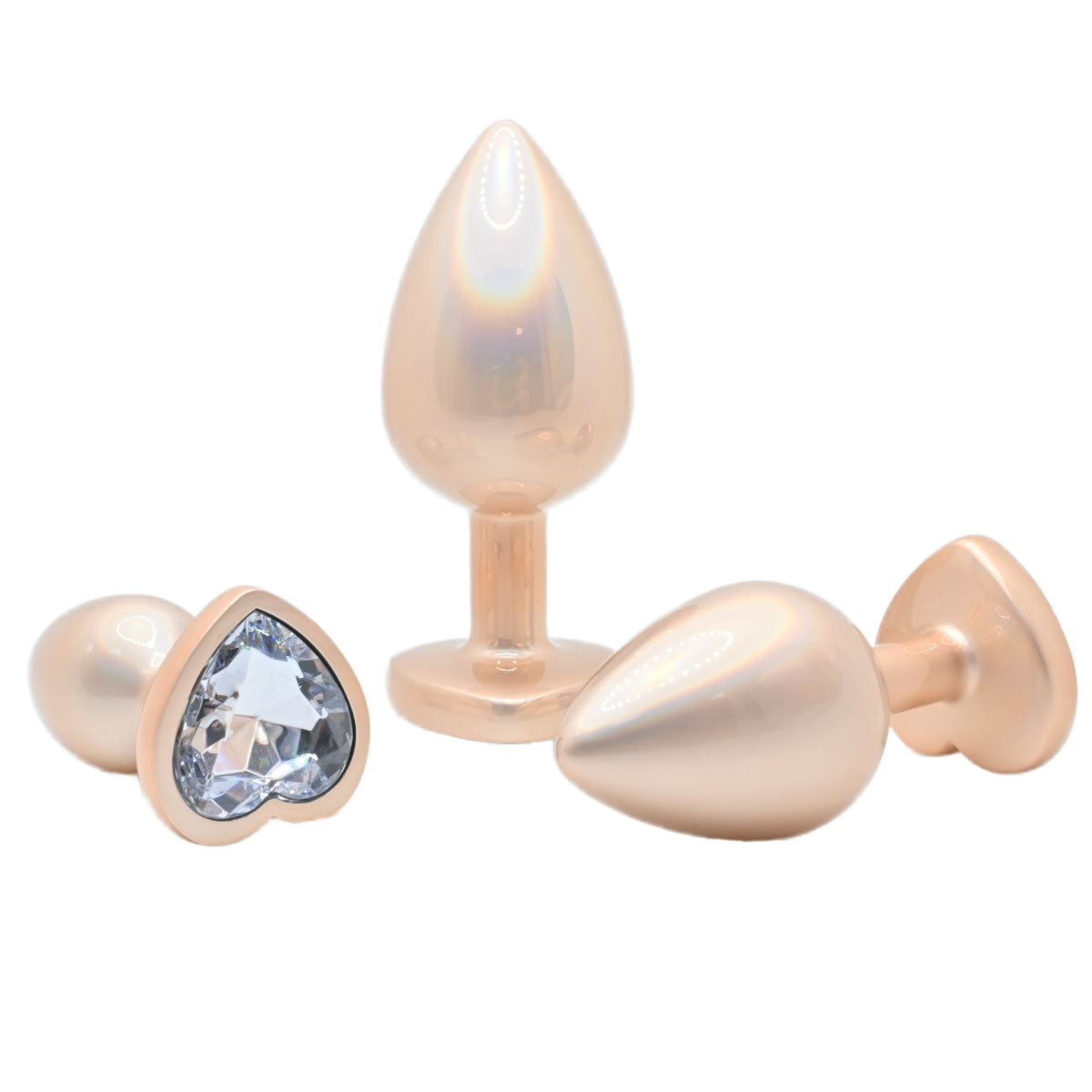 beautiful anal plug BDSM Metal Anal Plug Butt Plug Heart Crystal Jeweled Wearable Unisex Sex Toy
