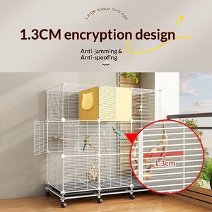 Groothandel goedkope prijs vogelkooi grote grote dierenkooi voor duiven parkieten kanaries kweek met wielen - Product Image 6