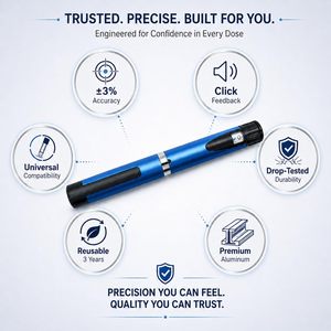 Metal Reusable 60IU Injection <b>Pen</b> V2 for Online Sale Portable Insulin Injection <b>Pen</b> Case - Product Image 3