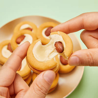Fabrieksgroothandel roomhoning notensmaak zoete & zoute knapperige biscuits Chinese snack met 11,6g individuele verpakking zakje