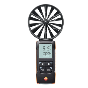 Testo 417 KIT 1 Digital 100 Mm Vane Anemômetro App Conexão Com Funis De Medição 0563 1417 - Product Image 1