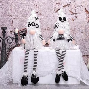 Adorable Juego de 2 Gnomos de Halloween con Gorro de Peluche y Luces LED de Colores Intermitentes - Product Image 4