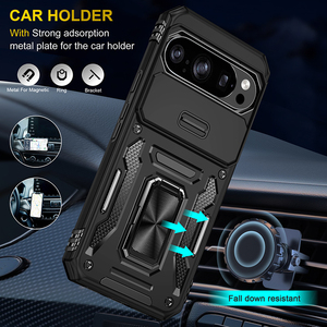 Funda Protectora Antigolpes para <span class=keywords><strong>Google</strong></span> Pixel 10 Pro XL 9 8 7A, con Cubierta Deslizante para Cámara, Anillo de Soporte, Soporte Magnético para Coche - Product Image 6