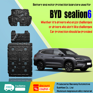 แผ่นป้องกันใต้ตัวครอบป้องกันแบตเตอรี่ลื่นไถลสำหรับ BYD sealion sealion sealion sealion ประทับตราฉลาม Atto1เสือดาว <span class=keywords><strong>B5</strong></span>ปลาโลมา M6 Atto3 Sealion5678 9 - Product Image 1