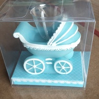 Anniversaire bébé ensemble poussette bougie paraffine cire ange cadeau avec boîte-cadeau de retour pour gâteau cuisson et artisanat