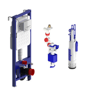 Per la toilette nascosta a doppio filo in HDPE con serbatoio regolabile 3L-9L Design moderno a parete per bagni compatti nel Regno Unito - Product Image 6