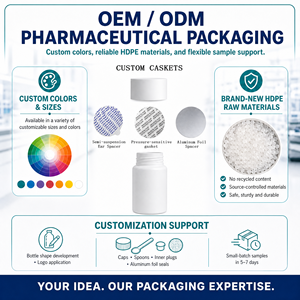 25ml Braune PP-Medizinfläschchen Plastikflasche Sichere Pharmazeutische Verpackung für Flüssigkapseln und Tabletten - Product Image 5