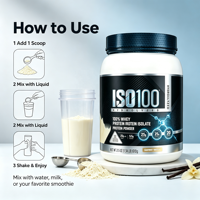 Poudre d'isolat de protéines de lactosérum à marque privée, ISO & GMP, pour la récupération musculaire et la masse maigre, après l'entraînement, OEM/ODM avec MOQ flexible