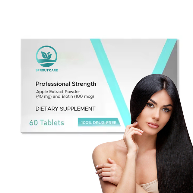 OEM/ODM Own Brand Hair Tablets for Hair Growth Support Stronger Longer Thicker Longer Hair Herbal Supplements