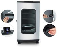 Fumoir électrique vertical intérieur et extérieur en acier inoxydable de 30 "avec gril de fenêtres Grill électrique vertical Bbq Barbecue Fumeur