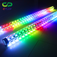 Tube lumineux LED à pixels RVB 360° à changement de couleur, en PC transparent, DC24V, IP66, mode automatique, pour voitures tamponneuses pour enfants, scène, club, soirée dansante