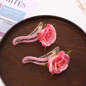 Pinces à cheveux en plastique multicolores en forme de bec de canard, style simple, accessoires pour cheveux mi-liaqués pour femmes - Product Image 2