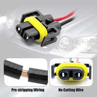 Cable Adaptador de Extensión para Faros LED HID, Arnés de Cables de Aluminio, Conector Macho-Hembra para Motocicleta y Automóvil