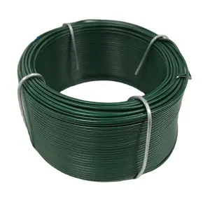 Çin üretimi doğrudan satış 0.3-6.0mm PVC kaplı tel bağlama demir tel/çelik tel Alambre süs bahçe