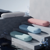 Étui de voyage pour brosse à dents électrique portable YBK, 2 têtes de brosse, étanche, poils moyens, usage hôtelier et domestique, design personnalisable