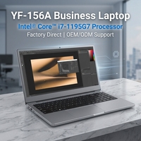 Ordinateur portable professionnel OEM/ODM de l'usine Yifang, équipé d'un écran de 15,6 pouces, processeur Intel I7-1195G7, garantie d'un an