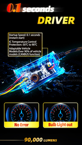 Faro LED 200W 90.000LM UG7 H1 H4 H7 H11 Bianco 3000k 4300k 6000k Flash H7 H11 9005 9006 9012 H4 Lampadina Auto LED - Product Image 4