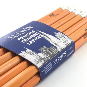 Crayon HB en bois jaune en gros avec gomme intégrée, qualité supérieure, 7 pouces, personnalisable avec logo pour étudiants - Product Image 3