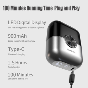 เครื่องโกนหนวดไฟฟ้าขนาดเล็กสำหรับผู้ชาย ใบมีดลอย 4 ใบ จอ LED ขนาดใหญ่ ปรับความเร็วได้ 2 ระดับ ใบมีดโกนแบบฟอยล์  กันน้ำ IPX7 สำหรับใช้ในบ้าน - Product Image 4