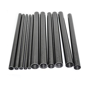 Tubo Varilla de fibra de carbono ligera sostenible de superficie negra de alta resistencia - Product Image 6