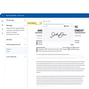 Plateforme de signature de documents et d'e-signatures pour des signatures numériques sécurisées, des approuvements, des flux de travail et la gestion des documents - Product Image 1
