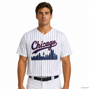Chicago Wrigley Field Baseball Jerseys Custom American Baseball League Chicago Baseball Jerseys &amp; Softball Bears Team Uniform - Product Image 1