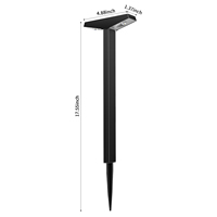 Lampe solaire de pelouse à 2 LED, autonomie de 8 heures, IP65, pour jardin, parterre de fleurs, éclairage de sentier