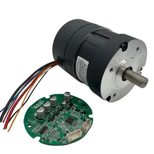 80mm 24 볼트 bldc 모터 컨트롤러 통합 PWM 속도 제어 100w 200w 250w