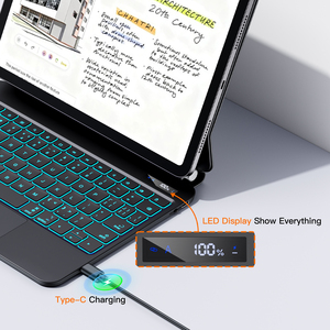 Tastiera Magic per <span class=keywords><strong>Huawei</strong></span> <span class=keywords><strong>MatePad</strong></span> <span class=keywords><strong>11</strong></span>.5 (2025-2026) con Touchpad Integrato e Cover Retroilluminata a 7 Colori RGB - Bestseller - Product Image 2