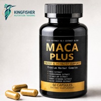 Complément alimentaire en capsules de racine de Maca à marque privée, mélange d'extrait 10:1 avec Ashwagandha, Epimedium et Panax Ginseng, OEM ODM, 60 unités