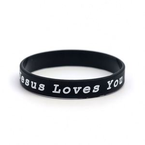 Pulseras de Silicona con la Frase 'Jesús Te Ama', Pulseras de Goma Cristianas Motivacionales, Pulsera Religiosa Inspiradora, Regalos para la Iglesia - Product Image 6