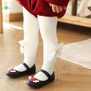 Jolis collants d'hiver avec nœud papillon pour bébé fille, bas en tricot doux pour bébé, bas de noël pour nouveau-né - Product Image 4