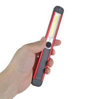 Lampe de travail LED portable rechargeable, magnétique, COB, lumière rouge, inspection de sécurité, lampe de camping