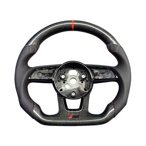 Volante de cuero completo de fondo plano B9 estándar para <span class=keywords><strong>Audi</strong></span> <span class=keywords><strong>A4</strong></span> A5 S4 S5 Rs4 Rs5 Coupe Sedan <span class=keywords><strong>Sportback</strong></span> 2017 2018 2019 2020 - Product Image 6