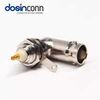 Conector BNC Macho Hembra, Cable Coaxial RF, Enchufe con Conector RG59 58 Tipo Jack, Crimpado, 50 75 Ohmios, Ángulo Recto, Mini Pin, Montaje en PCB