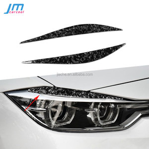 Lot de 2 pièces de couvre-chef en carbone forgé pour <span class=keywords><strong>BMW</strong></span> série 3 F30 2012-2018, décoration de voiture - Product Image 1