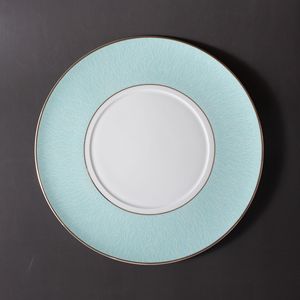 Service de vaisselle haut de gamme en porcelaine fine bleue 2026 pour usage domestique – Vaisselle en céramique moderne de luxe léger - Product Image 6