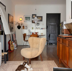 Poltrona in Lana d'Agnello con Struttura in Legno Massello, Stile Francese Little <span class=keywords><strong>Petra</strong></span>, Reclinabile, Colore Crema - Product Image 3