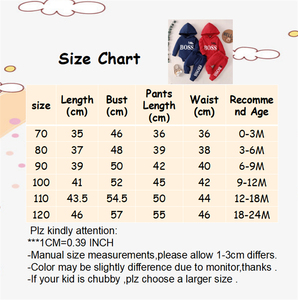 Boutique lettre personnalisée impression deux pièces bébé à tricoter coton à manches longues 100% coton automne mignon bébé garçons vêtements pour nouveau-né - Product Image 6