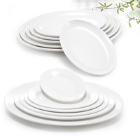 Vaisselle incassable Assiettes rondes en plastique Assiettes en mélamine pour restaurant
