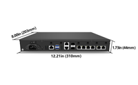 Perangkat Firewall MAITUO Network OPNsense/Pfsense Intel C3558R RAM DDR4 64GB EMMC 6 Port Server Rak 1U Komputer Industri