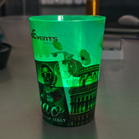 Gobelets lumineux à LED personnalisés avec logo, activés par le liquide, différents styles